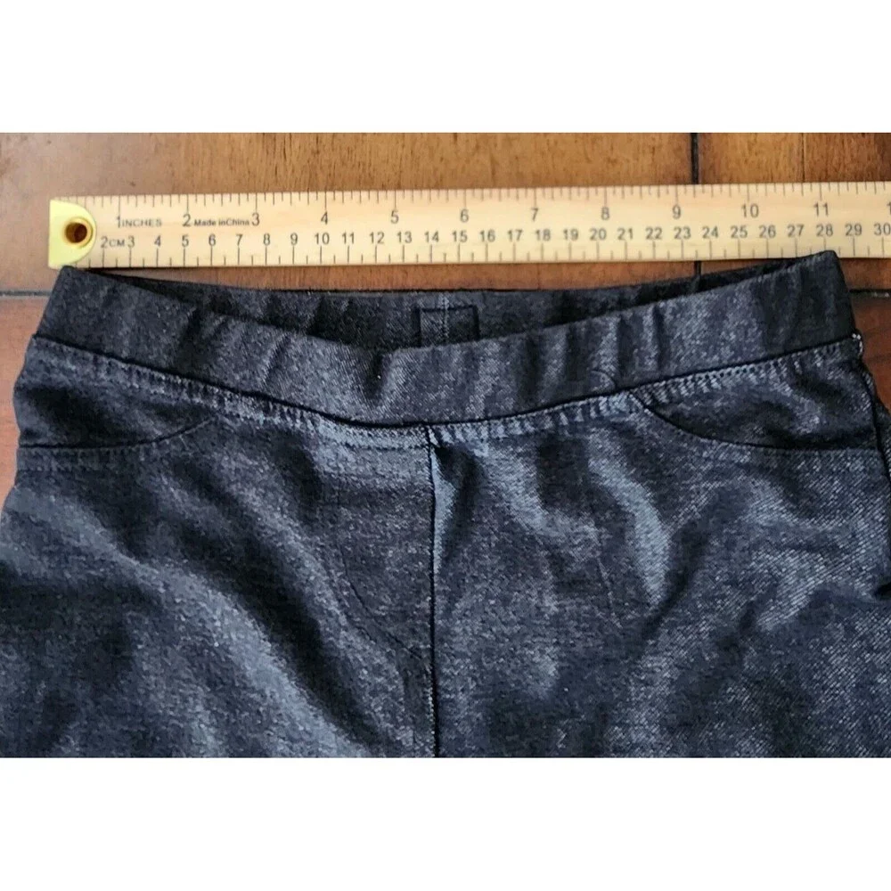 Gap Kids Girls Black Legging Jeans Pull On Elastic Waist Size Large